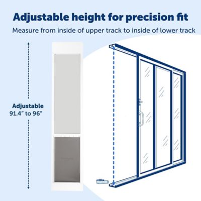Image showing 8 th PetSafe Sliding Glass Pet Door, 1 pc., 96 in.