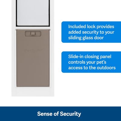 Image showing  2 pc. Sliding Glass Pet Door