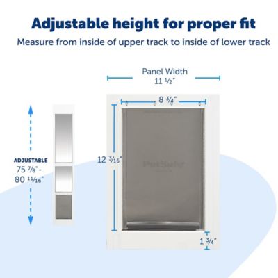 Image showing  2 pc. Sliding Glass Pet Door