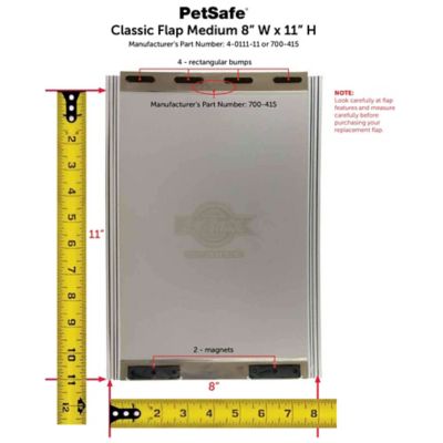 Image showing  Classic Weather-Resistant Single Pet Door Flap Replacement
