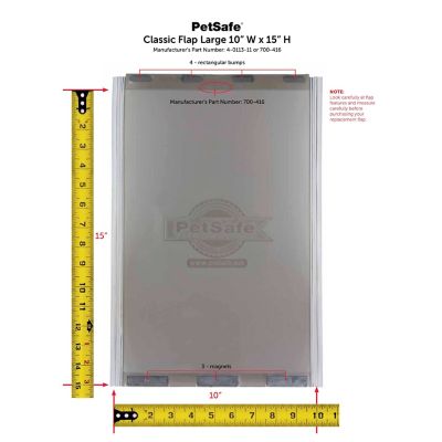 Image showing PetSafe Classic Pet Door Replacement Flap, Large