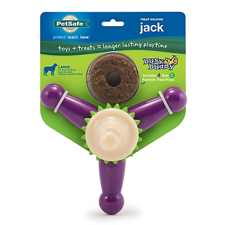 PetSafe Busy Buddy Dental Health Jack Dog Chew Toy, Large