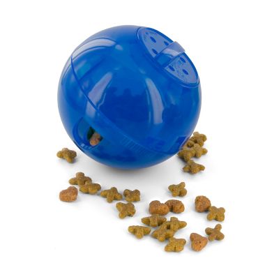 PetSafe Slimcat Feeder Ball Interactive Cat Toy, Blue