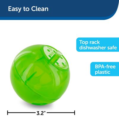 Image showing  Slimcat Feeder Ball - Interactive Game for Your Cat - Fill with Food and Treats - Green