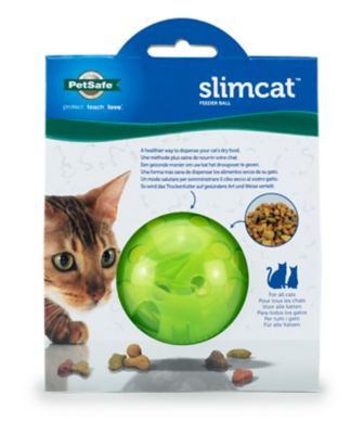 Image showing 6 th PetSafe Slimcat Feeder Ball - Interactive Game for Your Cat - Fill with Food and Treats - Green
