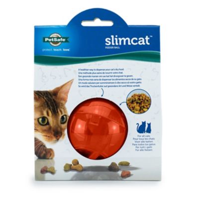 Image showing 6 th PetSafe SlimCat Feeder Ball Interactive Cat Toy, Orange