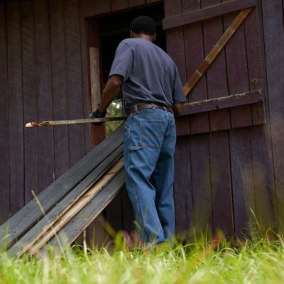 Image showing 7 th Blue Mountain Men's Relaxed Fit Mid-Rise Denim Utility Jeans