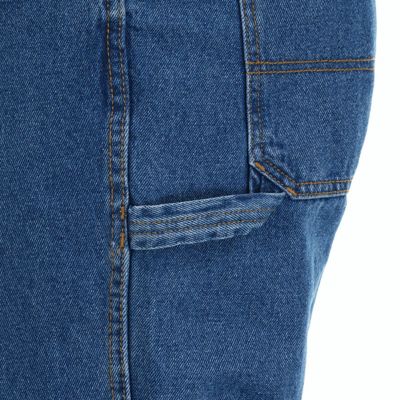 Image showing 5 th Blue Mountain Men's Relaxed Fit Mid-Rise Denim Utility Jeans