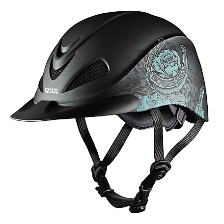 Troxel Rebel Equestrian Helmet, Floral Horseshoe