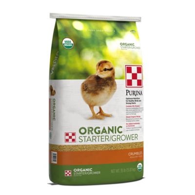 Image showing  Organic Starter-Grower Crumbles Chick Feed, 35 lb. Bag
