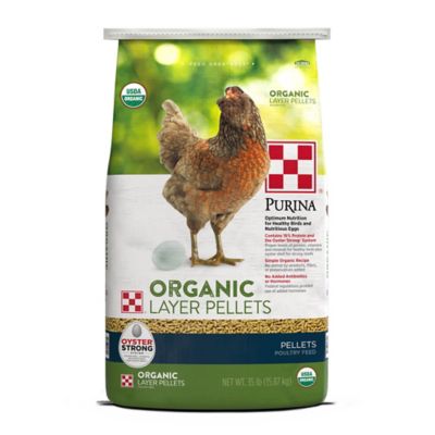 Purina Organic Layer Hen Pellet Poultry Feed, 35 lb. Bag