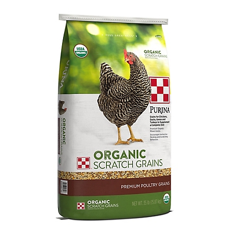 Purina Organic Premium Poultry Scratch Grains, 35 lb.