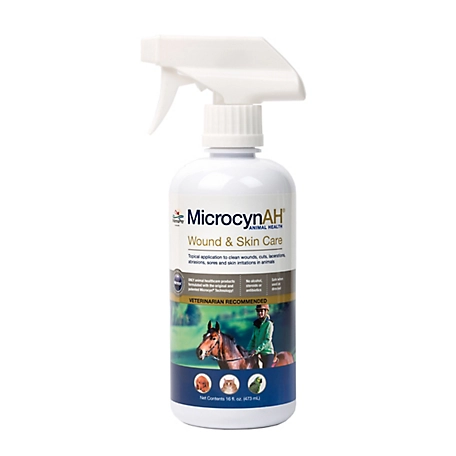 MicrocynAH Livestock Wound and Skin Care Liquid, 16 oz.