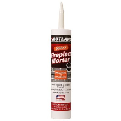 Rutland Fireplace Mortar, Black, 10.3 oz. Cartridge