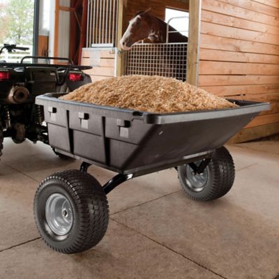 Image showing 7 th Ohio Steel Tow-Behind 12.5 cu. ft. Poly Swivel ATV Dump Cart, 1,250 lb. Capacity