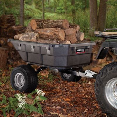 Image showing 8 th Ohio Steel Tow-Behind 12.5 cu. ft. Poly Swivel ATV Dump Cart, 1,250 lb. Capacity