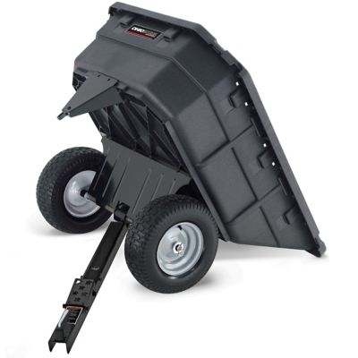 Image showing  Tow-Behind 12.5 cu. ft. Poly Swivel Heavy-Duty Dump Cart, 1,000 lb. Capacity
