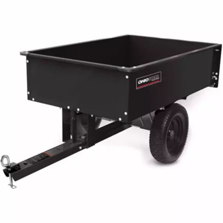 Ohio Steel towable behind 12 cu 1 000 cu ft dump cart 1 000 lb capacity Mower Attachments