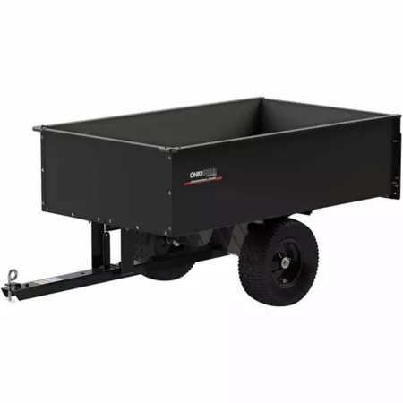 Ohio Steel towable behind 20 cu Dump Cart 1 500 lb Capacity Mower Attachments