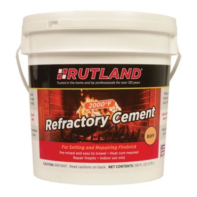 Rutland Refractory Cement, 128 oz. Tub