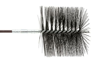 Image showing  7 in. Round Wire Chimney Cleaning Brush, 1/4 in. NPT