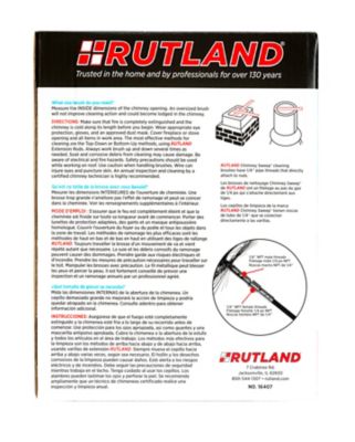 Image showing  7 in. Round Wire Chimney Cleaning Brush, 1/4 in. NPT