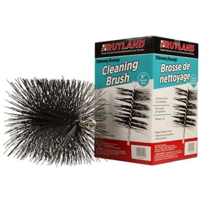Image showing  6 in. Square Wire Chimney Cleaning Brush, 1/4 in. NPT