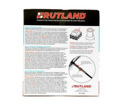 Image showing  8 in. Round Poly Chimney Cleaning Brush, 1/4 in. NPT