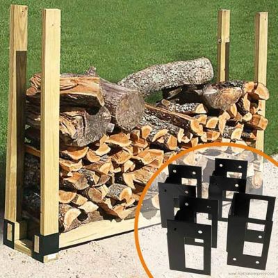 Image showing  Stack-N-Store Firewood Brackets, 4-Pack