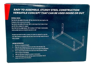 Image showing  Stack-N-Store Firewood Brackets, 4-Pack