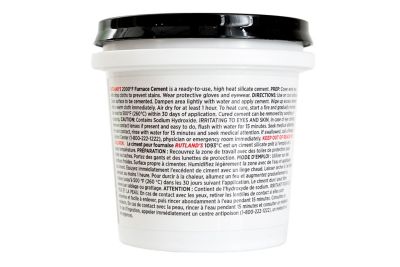 Image showing  Furnace Cement, Black, 8 fl. oz. Tub