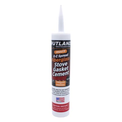 Rutland E-Z Spread Fiberglass Stove Gasket Cement, 10.3 oz. Cartridge