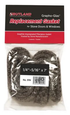 Image showing  Grapho-Glas Replacement Stove Gasket, 7 ft. x 1/4-5/16 in., Rope