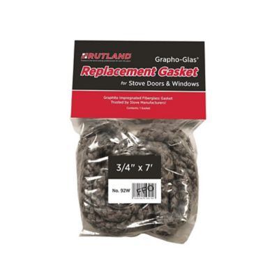 Rutland Grapho-Glas Replacement Stove Gasket, Rope, 7 ft. x 3/4 in.