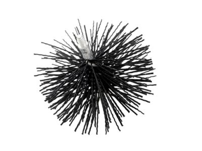 Image showing  4 in. Round Pellet Stove Brush, 1/4 in.-20 Thread