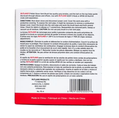 Image showing  4 in. Round Pellet Stove Brush, 1/4 in.-20 Thread