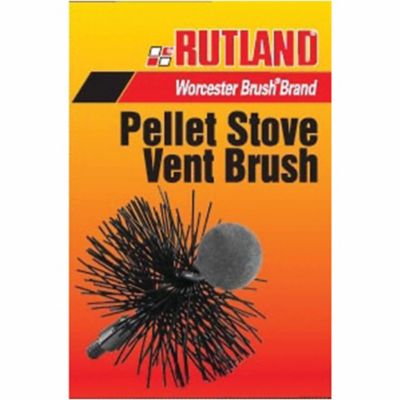 Rutland 5 in. Round Pellet Stove Brush, 1/4 in.-20 Thread
