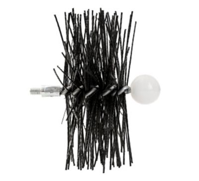Image showing  5 in. Round Pellet Stove Brush, 1/4 in.-20 Thread