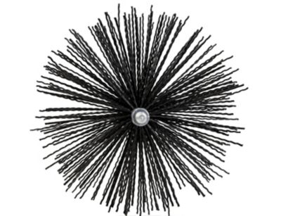 Image showing  5 in. Round Pellet Stove Brush, 1/4 in.-20 Thread