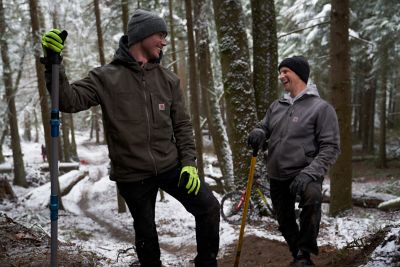 Image showing  Men's Rain Defender Relaxed Fit Heavyweight Softshell Jacket, 102199-412