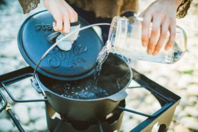 Image showing 9 th Stansport 2-Burner Propane Gas Outdoor Camp Stove with Stand, 35,000 BTUs