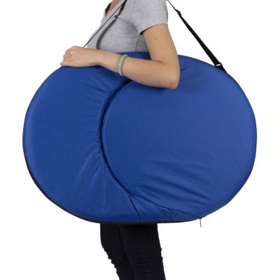 Image showing  Go Anywhere Multi-Fold Padded Beach Lounge Chair, Blue