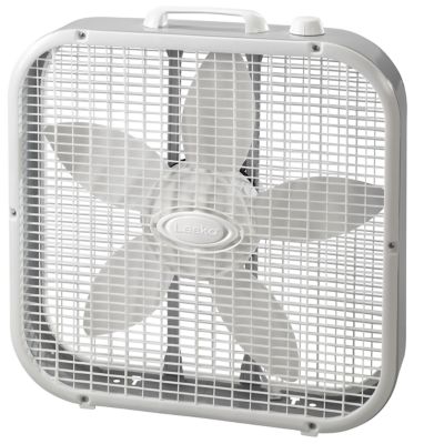 Lasko 20 in. 3-Speed Premium Box Fan with Energy Efficient Design and Carrying Handle, 1,820 CFM