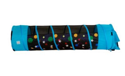 Image showing  6 ft. Galaxy Tunnel with Glow-in-the-Dark Stars, Blue, 6 ft. L x 19 in. W