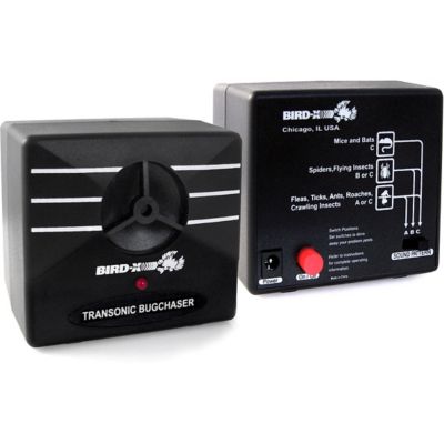 Bird-X Transonic Ultrasonic Bug Chaser Commercial-Grade Indoor Bug Repeller, 2.75 in. x 3.5 in. x 3.25 in.