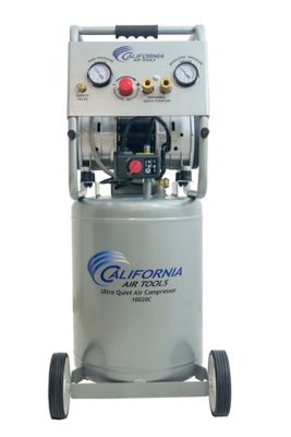 California Air Tools 2 HP 10 gal. Ultra Quiet Oil-Free Steel Tank Air Compressor with Auto Drain Valve, CAT-10020CAD