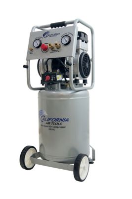 California Air Tools 2 HP 10 gal. Ultra Quiet Oil-Free Steel Tank Air Compressor with Auto Drain Valve, CAT-10020CAD-22060