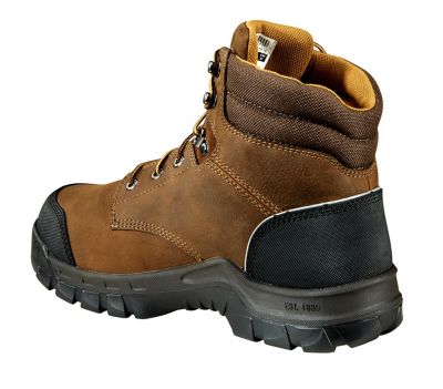 Image showing  Men's Rugged Flex Waterproof Composite Toe Work Boots, Brown Oil-Tanned Leather, 6 in.