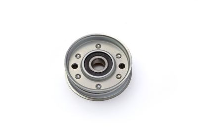 Image showing  Flat Idler Pulley for Power Transmission, Outside Diameter 3.22 in., Inside Diameter 5/8 in., Steel