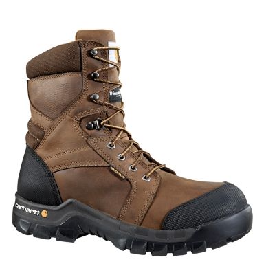 Image showing  Rugged Flex Waterproof Insulated Composite Toe Work Boots, Brown Oil-Tanned Leather, 8 in.